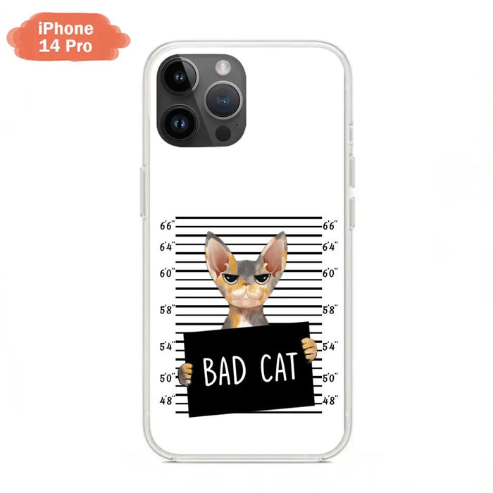 Custom Personalized Bad Cat Phone Case - Upto 2 Cats - Gift Idea For Cat Lover - Yes, We're Aware Of How Obnoxious - Case For iPhone And Samsung