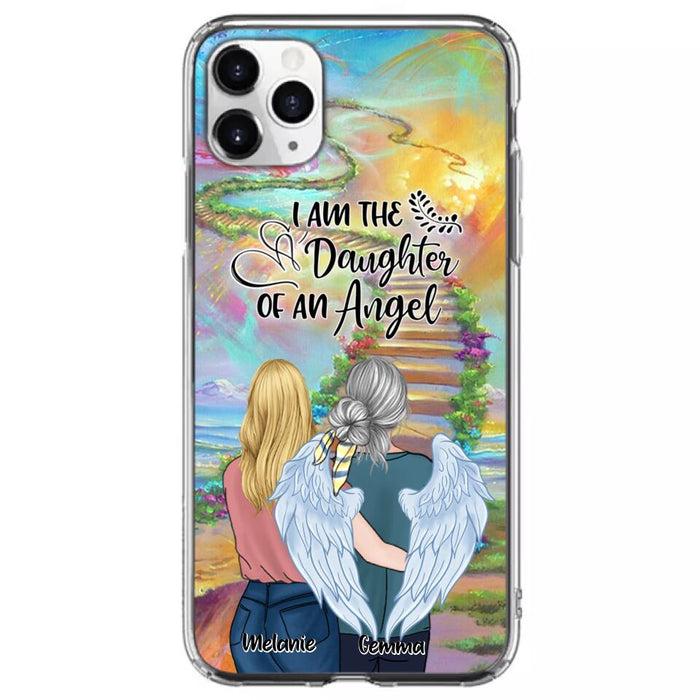 Custom Personalized Mom In The Heaven Phone Case - Mom And Daughter - Best Memorial Gift - Phone Case For iPhone And Samsung