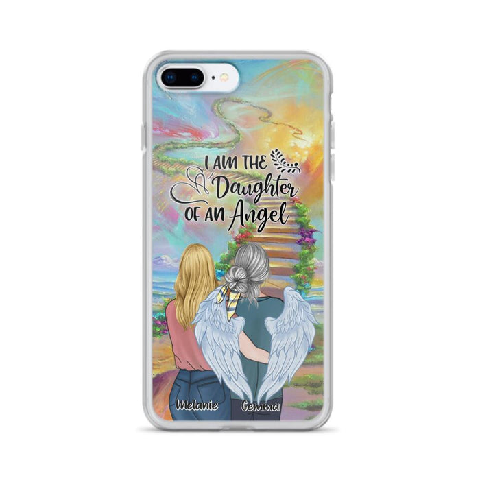 Custom Personalized Mom In The Heaven Phone Case - Mom And Daughter - Best Memorial Gift - Phone Case For iPhone And Samsung