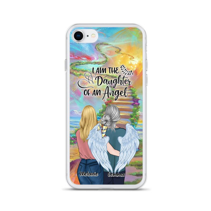 Custom Personalized Mom In The Heaven Phone Case - Mom And Daughter - Best Memorial Gift - Phone Case For iPhone And Samsung