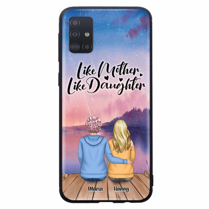 Custom Personalized Mom Phone Case - Gifts For Dog Lovers With Upto 3 Dogs - Like Mother Like Daughter