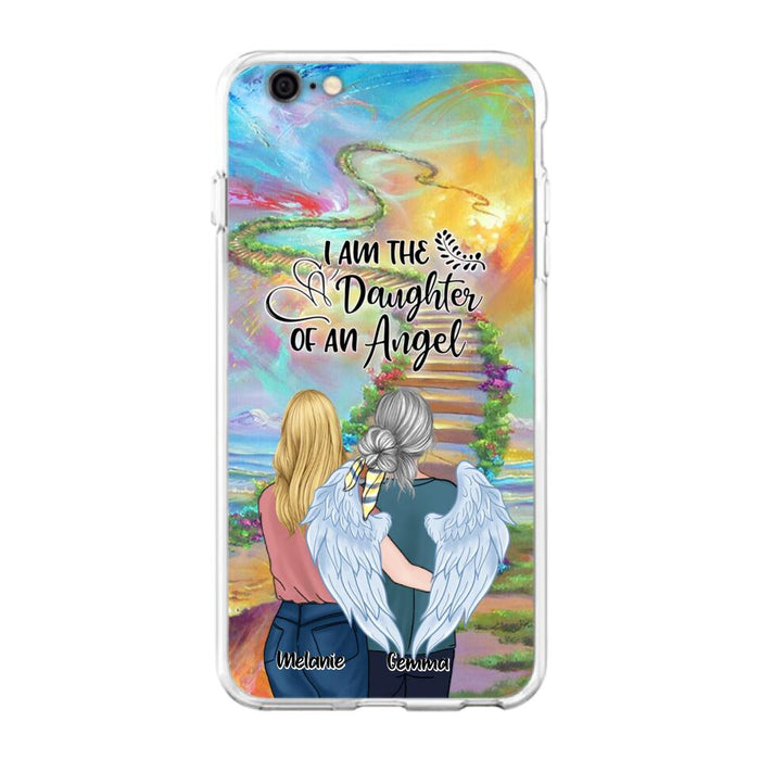 Custom Personalized Mom In The Heaven Phone Case - Mom And Daughter - Best Memorial Gift - Phone Case For iPhone And Samsung