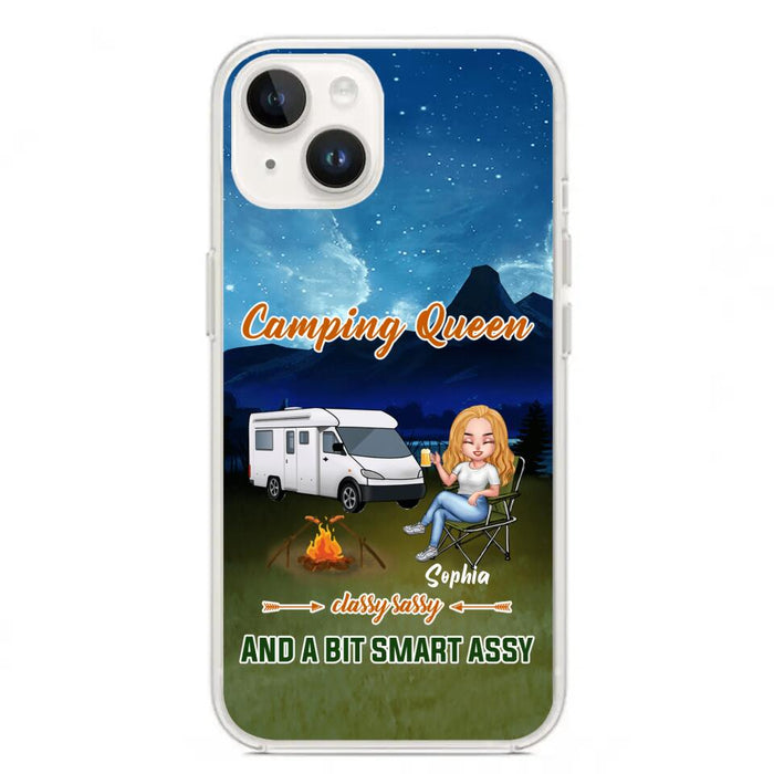 Custom Personalized Camping Queen Phone Case - Gift Idea For Camping Lover - Case For iPhone And Samsung