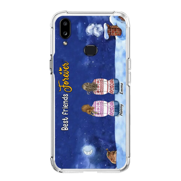 Custom Personalized Christmas Sisters Phone Case - Christmas Gift Idea For Friends/Sisters - Upto 12 People - Best Friends Forever - Case For iPhone And Samsung