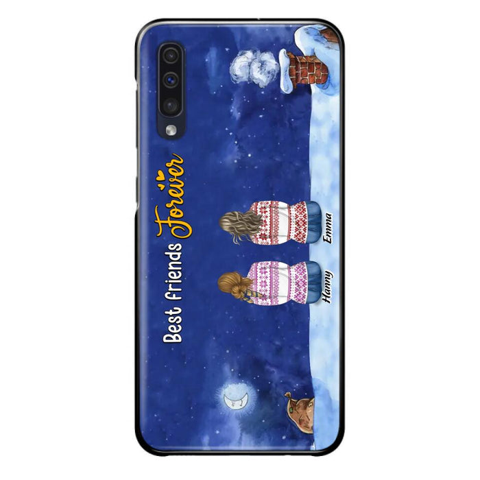 Custom Personalized Christmas Sisters Phone Case - Christmas Gift Idea For Friends/Sisters - Upto 12 People - Best Friends Forever - Case For iPhone And Samsung