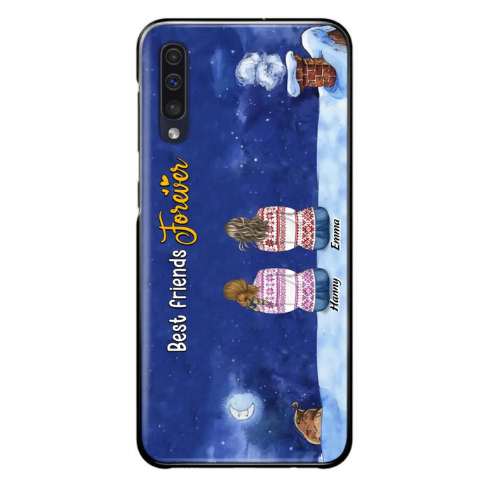 Custom Personalized Christmas Sisters Phone Case - Christmas Gift Idea For Friends/Sisters - Upto 12 People - Best Friends Forever - Case For iPhone And Samsung