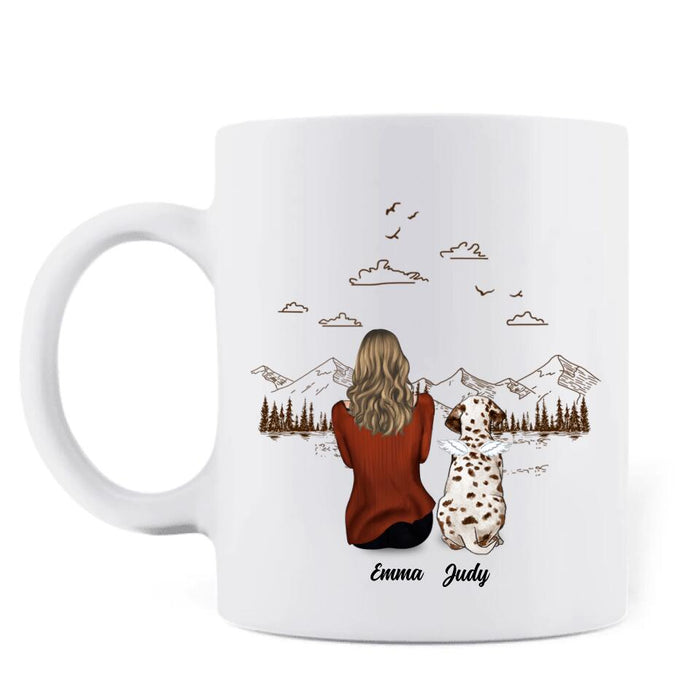 Custom Personalized Memorial Dog/Cat Mom Mug - Upto 4 Pets - Memorial Gift For Pet Lover - You Were My Favourite Hello & Hardest Goodbye