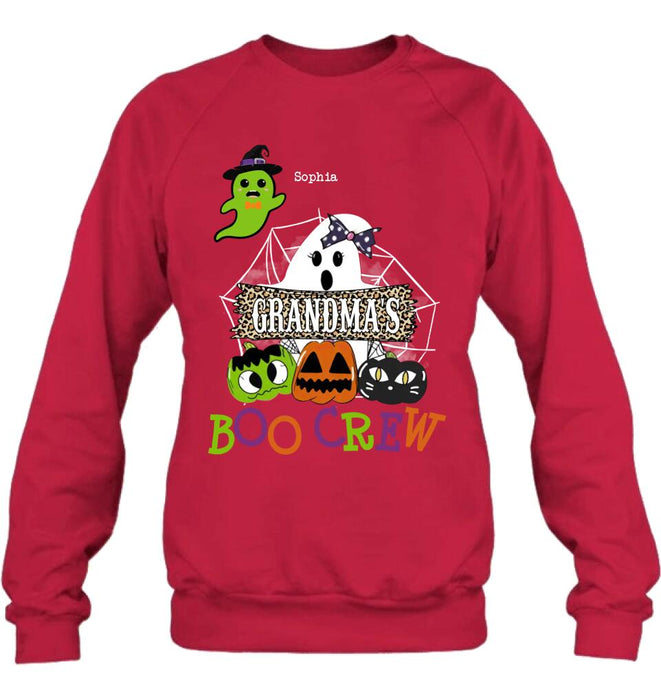 Custom Personalized Grandma's Boo Crew T-Shirt/Hoodie/Sweatshirt/Long Sleeve - Gift for Grandma/ Halloween - Up to 6 Kids