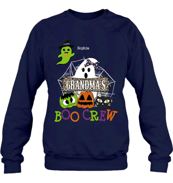 Custom Personalized Grandma's Boo Crew T-Shirt/Hoodie/Sweatshirt/Long Sleeve - Gift for Grandma/ Halloween - Up to 6 Kids