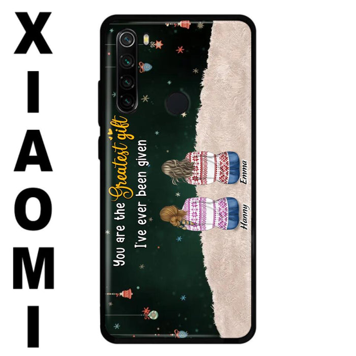 Custom Personalized Christmas Friends Phone Case - Christmas Gift Idea For Friends/Sisters - Upto 12 People - You Are The Greatest Gift I've Ever Been Given - Case For Xiaomi, Oppo And Huawei