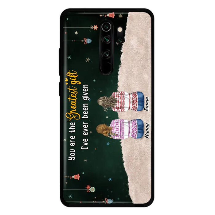 Custom Personalized Christmas Friends Phone Case - Christmas Gift Idea For Friends/Sisters - Upto 12 People - You Are The Greatest Gift I've Ever Been Given - Case For Xiaomi, Oppo And Huawei