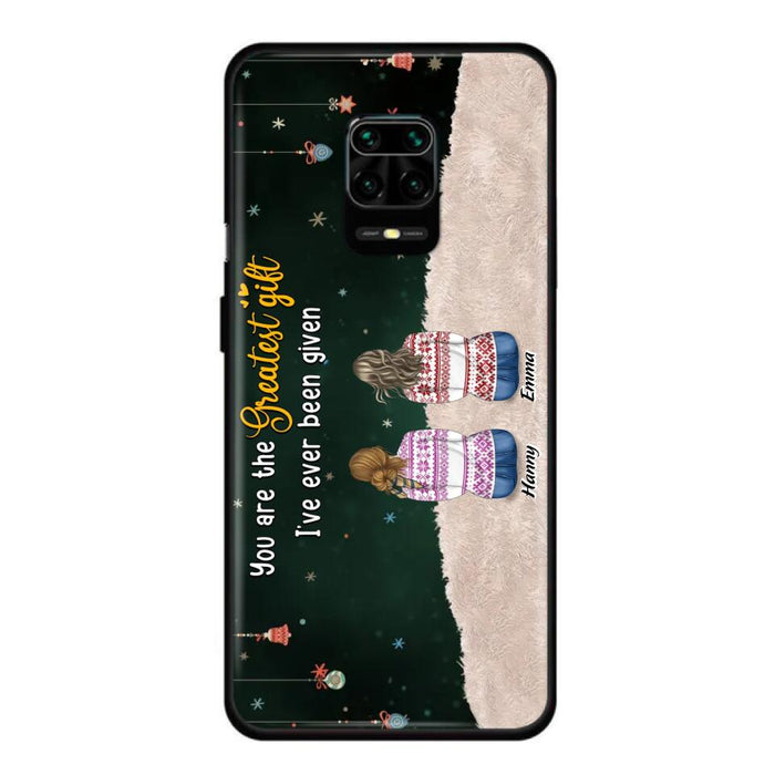 Custom Personalized Christmas Friends Phone Case - Christmas Gift Idea For Friends/Sisters - Upto 12 People - You Are The Greatest Gift I've Ever Been Given - Case For Xiaomi, Oppo And Huawei