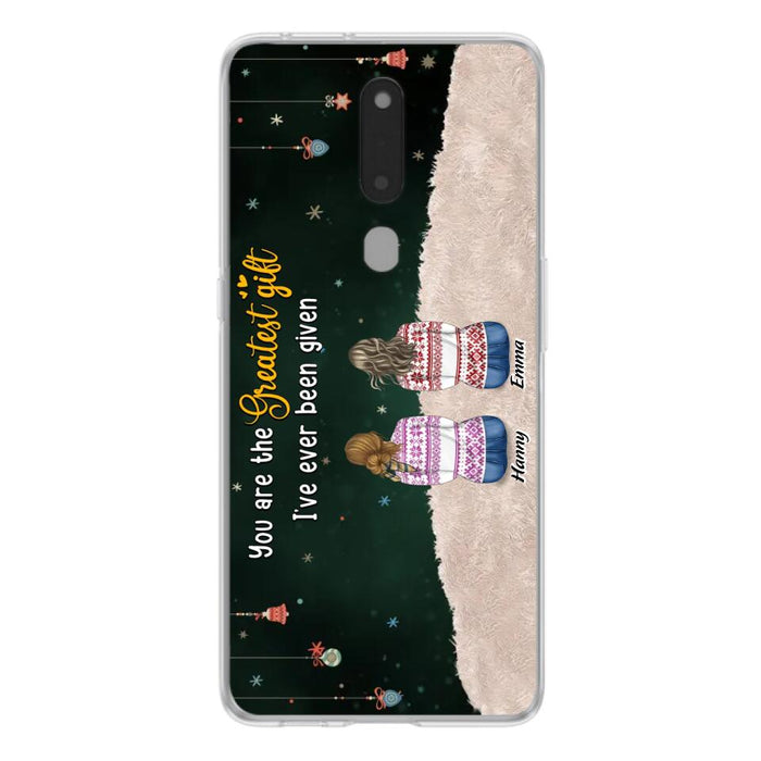 Custom Personalized Christmas Friends Phone Case - Christmas Gift Idea For Friends/Sisters - Upto 12 People - You Are The Greatest Gift I've Ever Been Given - Case For Xiaomi, Oppo And Huawei