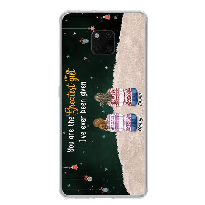 Custom Personalized Christmas Friends Phone Case - Christmas Gift Idea For Friends/Sisters - Upto 12 People - You Are The Greatest Gift I've Ever Been Given - Case For Xiaomi, Oppo And Huawei