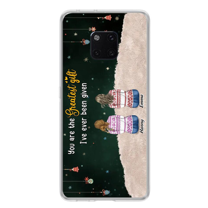 Custom Personalized Christmas Friends Phone Case - Christmas Gift Idea For Friends/Sisters - Upto 12 People - You Are The Greatest Gift I've Ever Been Given - Case For Xiaomi, Oppo And Huawei