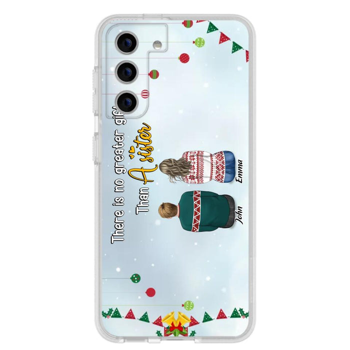 Custom Personalized Christmas Brothers & Sisters Phone Case - Christmas Gift Idea For Siblings - Upto 12 People - Life Is Better With Brothers & Sisters - Case For iPhone And Samsung