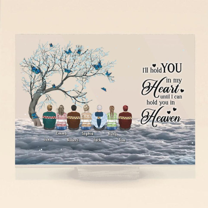 Custom Personalized Memorial Horizontal Acrylic Plaque - Memorial Gift Idea For Family with up to 7 People - I Am Always With You