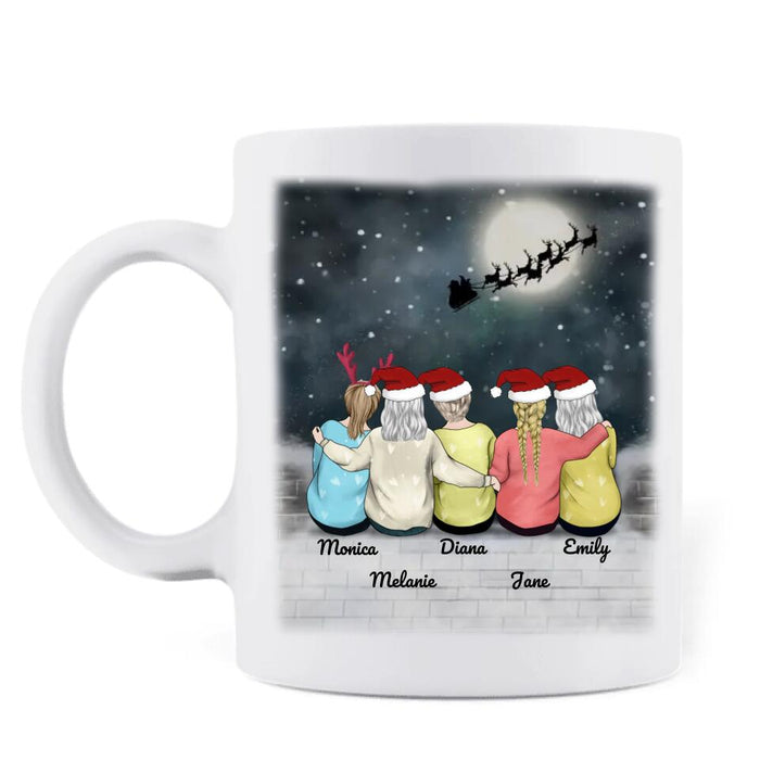 Custom Personalized Best Friend Gifts Coffee Mug - Up to 5 Besties