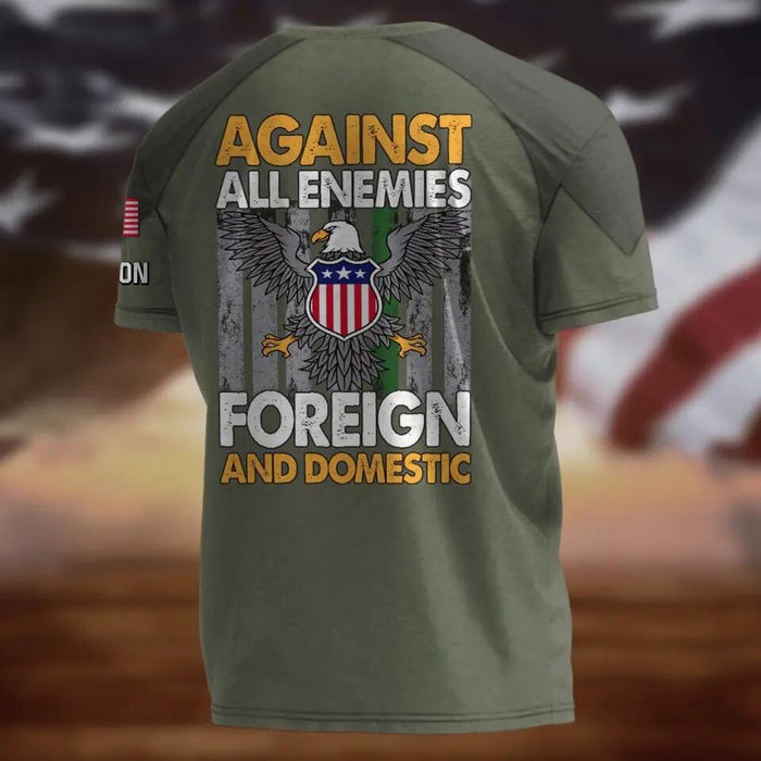 Custom Personalized Veteran All-Over Print T-Shirt - Gift Idea For Veteran