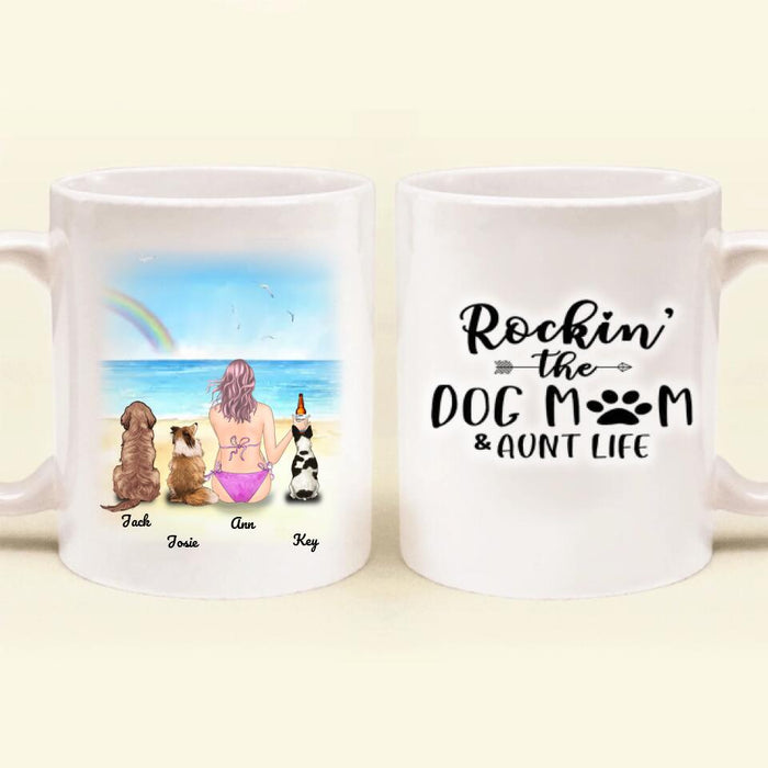 Custom Personalized Dog Mom Coffee Mug - Gift For Dog Mom - Up to 3 Dogs