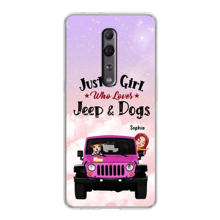 Custom Personalized Dog Mom &Off-road Phone Case - Up to 5 Dogs - Best Gift For Dog Lovers/Mother's Day - Just A Girl - Cases For Oppo, Xiaomi And Huawei