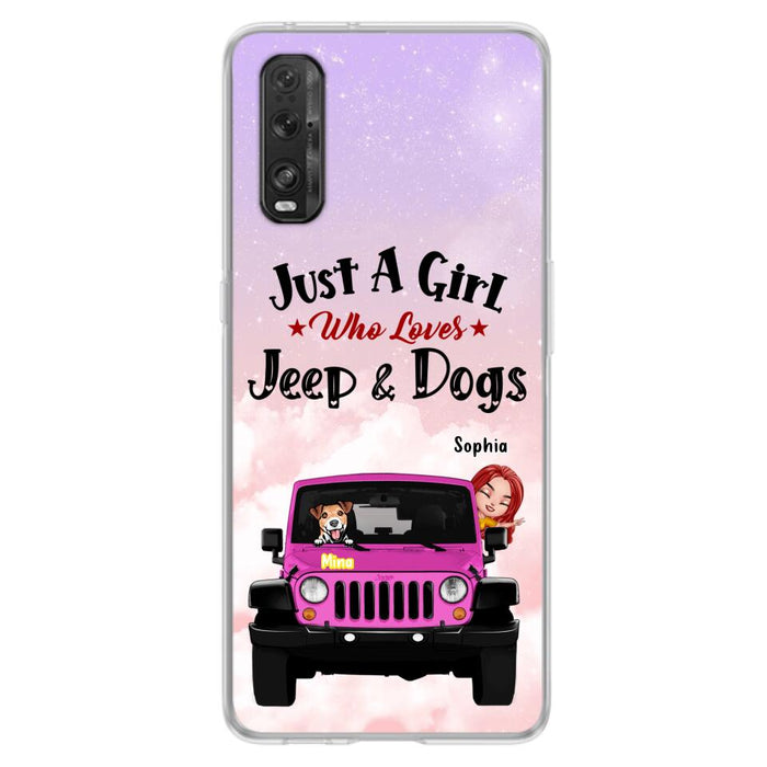 Custom Personalized Dog Mom &Off-road Phone Case - Up to 5 Dogs - Best Gift For Dog Lovers/Mother's Day - Just A Girl - Cases For Oppo, Xiaomi And Huawei