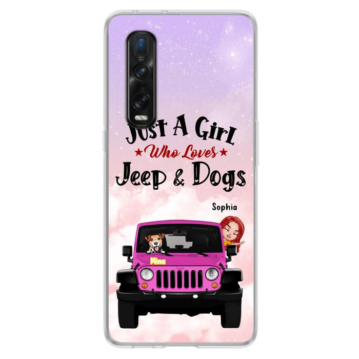 Custom Personalized Dog Mom &Off-road Phone Case - Up to 5 Dogs - Best Gift For Dog Lovers/Mother's Day - Just A Girl - Cases For Oppo, Xiaomi And Huawei