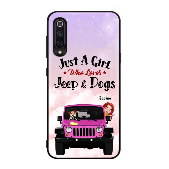 Custom Personalized Dog Mom &Off-road Phone Case - Up to 5 Dogs - Best Gift For Dog Lovers/Mother's Day - Just A Girl - Cases For Oppo, Xiaomi And Huawei