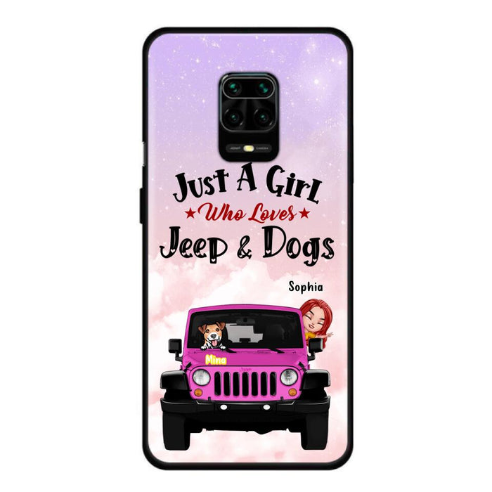 Custom Personalized Dog Mom &Off-road Phone Case - Up to 5 Dogs - Best Gift For Dog Lovers/Mother's Day - Just A Girl - Cases For Oppo, Xiaomi And Huawei