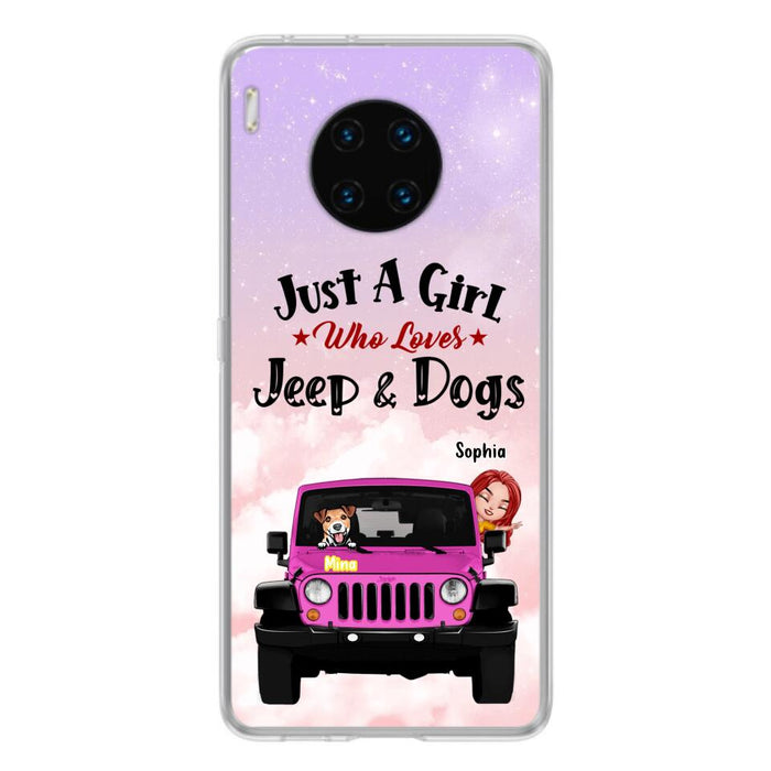 Custom Personalized Dog Mom &Off-road Phone Case - Up to 5 Dogs - Best Gift For Dog Lovers/Mother's Day - Just A Girl - Cases For Oppo, Xiaomi And Huawei