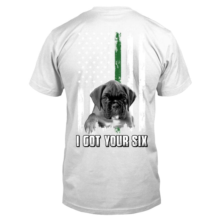 Custom Personalized Photo T-Shirt - Gift Idea for Pet Owners - I Got Your Six