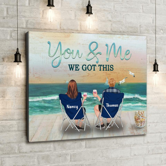 Custom Personalized Family Canvas - Best Gift For Couple/Family - You & Me We Got This