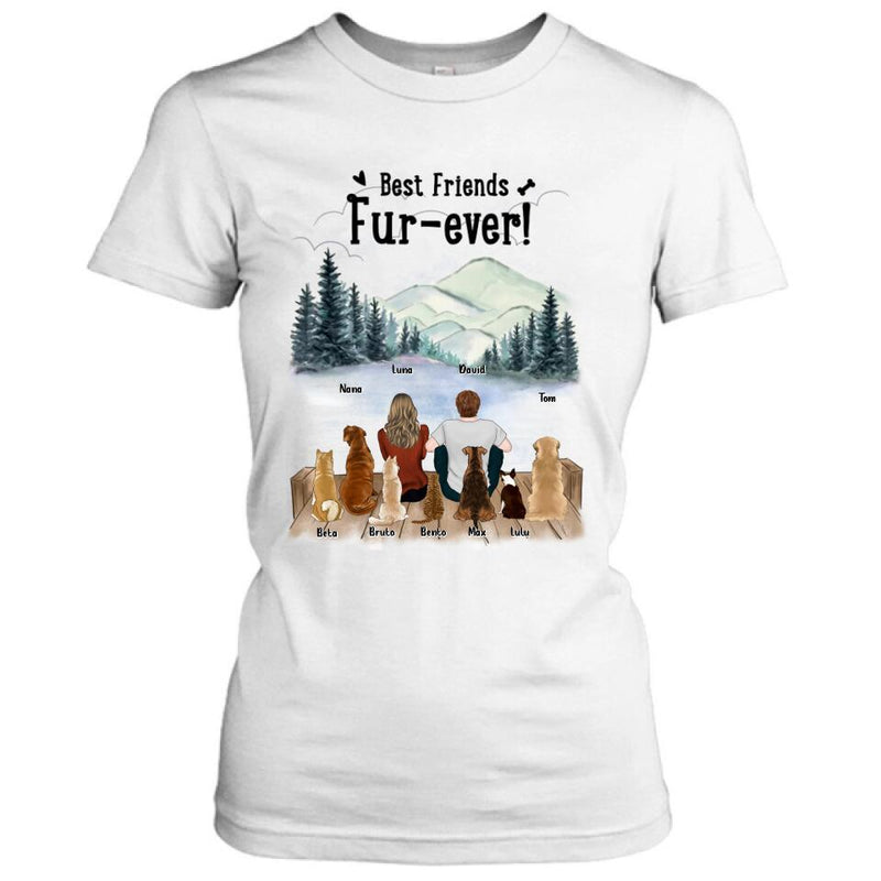 Personalized Gift For Dog Cat T-Shirt/Long Sleeved/Hoodie/Sweatshirt - Gift idea for Dog/Cat Mom, Dog/Cat Dad, Dog/Cat Lovers - Up to 7 Pets