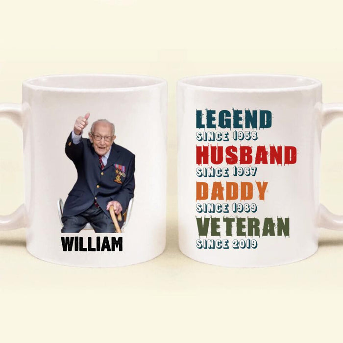 Custom Personalized Veteran Coffee Mug - Christmas Gift Idea For Veteran/ Daddy/ Grandpa