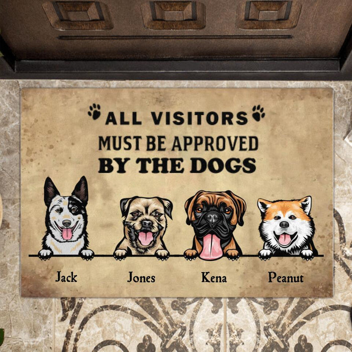 Personalized Dogs Doormat - Up to 4 Dogs - Gift For Dog Lovers