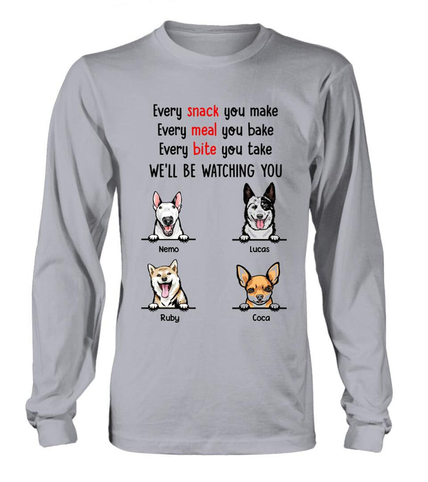 Custom Personalized Dog T-Shirt/Long Sleeves/Hoodie/Sweatshirt -  Personalized Gifts for Dog Lovers