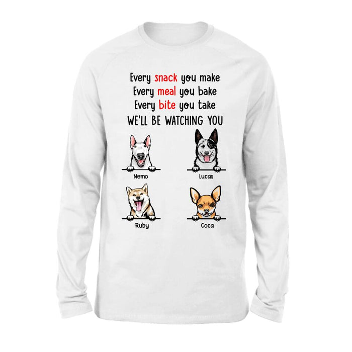 Custom Personalized Dog T-Shirt/Long Sleeves/Hoodie/Sweatshirt -  Personalized Gifts for Dog Lovers