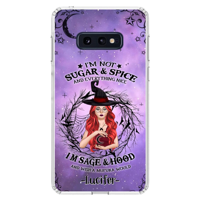 Custom Personalized Witch Phone Case - Best Halloween Gift Idea - I'm Not Sugar And Spice - Case For iPhone And Samsung - DFESX1