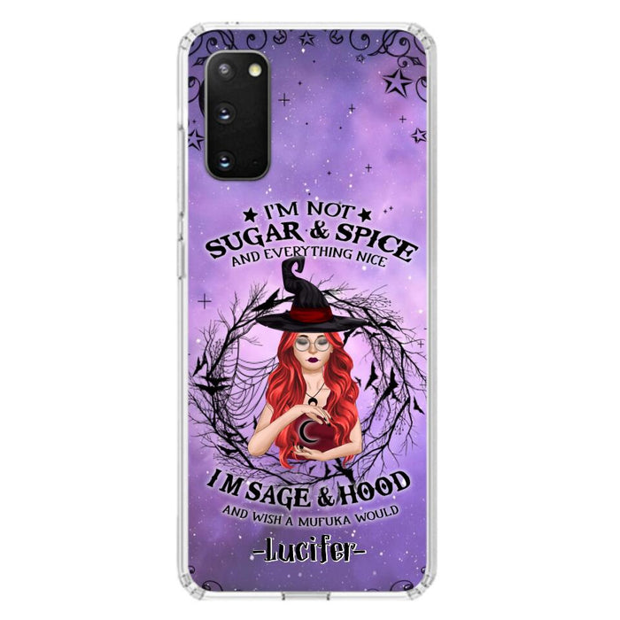 Custom Personalized Witch Phone Case - Best Halloween Gift Idea - I'm Not Sugar And Spice - Case For iPhone And Samsung - DFESX1