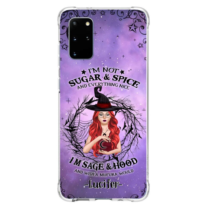 Custom Personalized Witch Phone Case - Best Halloween Gift Idea - I'm Not Sugar And Spice - Case For iPhone And Samsung - DFESX1