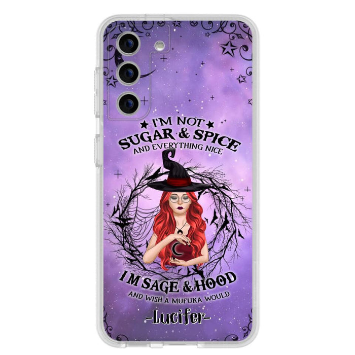 Custom Personalized Witch Phone Case - Best Halloween Gift Idea - I'm Not Sugar And Spice - Case For iPhone And Samsung - DFESX1