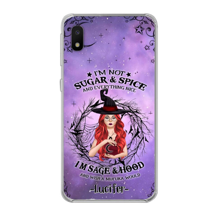 Custom Personalized Witch Phone Case - Best Halloween Gift Idea - I'm Not Sugar And Spice - Case For iPhone And Samsung - DFESX1