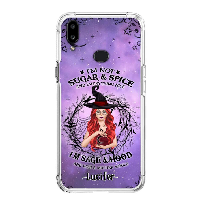 Custom Personalized Witch Phone Case - Best Halloween Gift Idea - I'm Not Sugar And Spice - Case For iPhone And Samsung - DFESX1