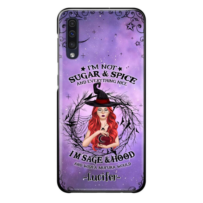 Custom Personalized Witch Phone Case - Best Halloween Gift Idea - I'm Not Sugar And Spice - Case For iPhone And Samsung - DFESX1