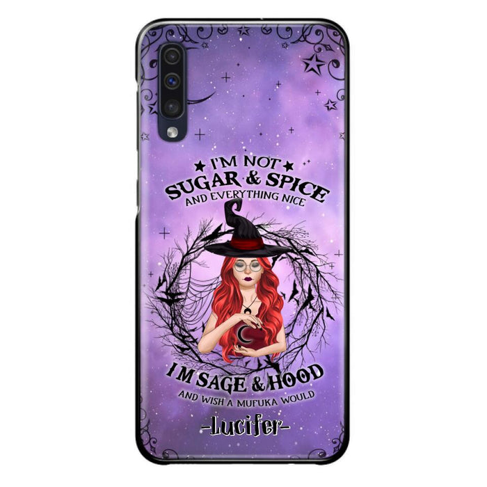 Custom Personalized Witch Phone Case - Best Halloween Gift Idea - I'm Not Sugar And Spice - Case For iPhone And Samsung - DFESX1