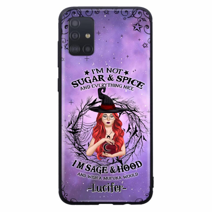 Custom Personalized Witch Phone Case - Best Halloween Gift Idea - I'm Not Sugar And Spice - Case For iPhone And Samsung - DFESX1