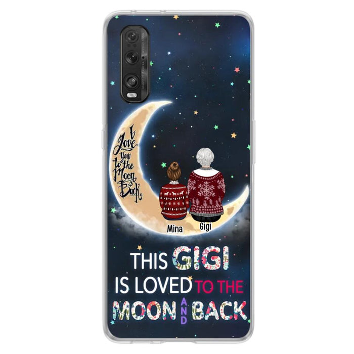 Custom Personalized Grandma Phone Case - Christmas Gift Idea For Grandma - Grandma With Upto 5 Kids - This Gigi Is Loved To The Moon And Back - Case For Xiaomi, Oppo And Huawei