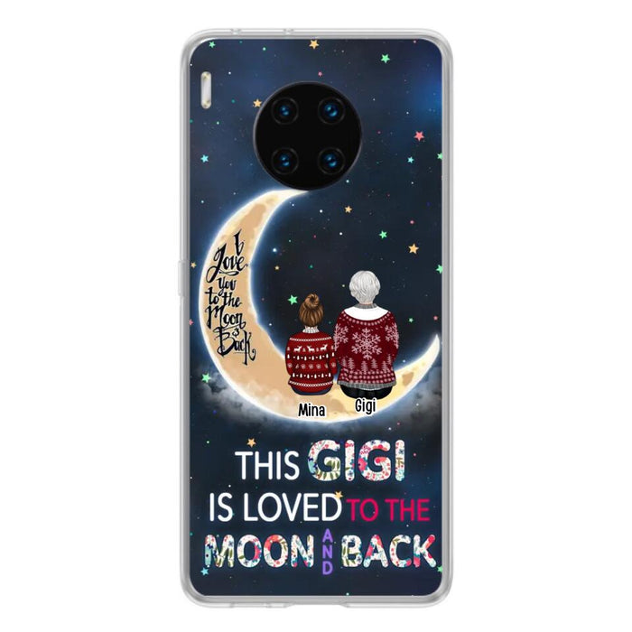 Custom Personalized Grandma Phone Case - Christmas Gift Idea For Grandma - Grandma With Upto 5 Kids - This Gigi Is Loved To The Moon And Back - Case For Xiaomi, Oppo And Huawei