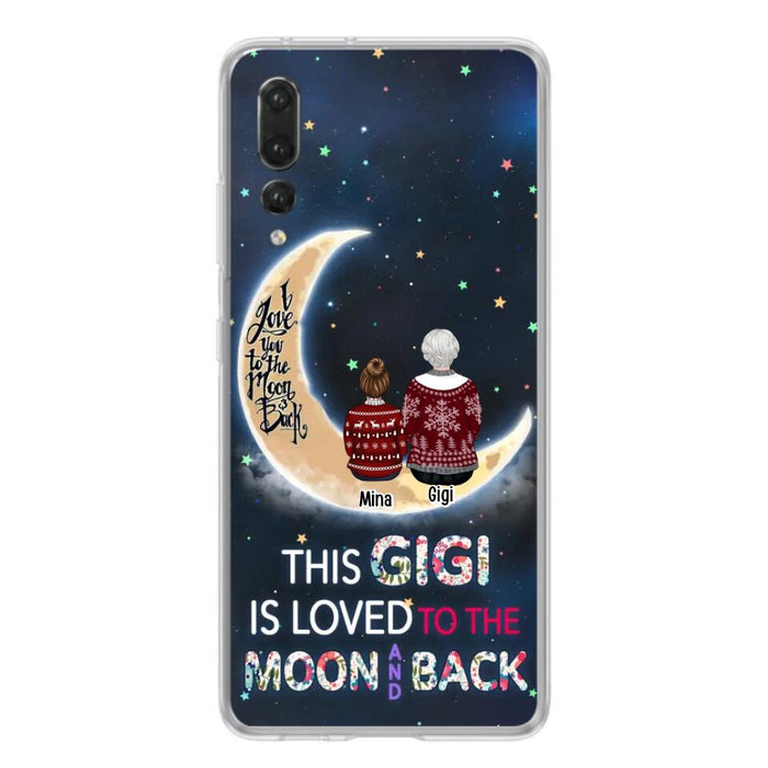 Custom Personalized Grandma Phone Case - Christmas Gift Idea For Grandma - Grandma With Upto 5 Kids - This Gigi Is Loved To The Moon And Back - Case For Xiaomi, Oppo And Huawei