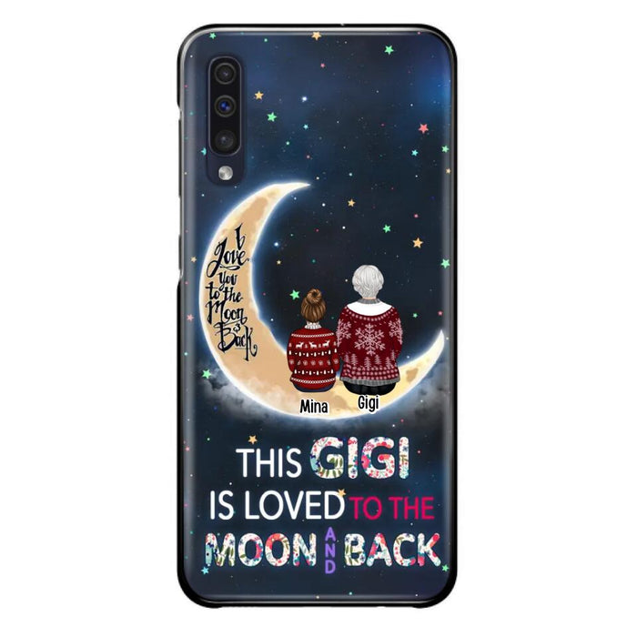 Custom Personalized Grandma Phone Case - Christmas Gift Idea For Grandma - Grandma With Upto 5 Kids - This Gigi Is Loved To The Moon And Back - Case For iPhone And Samsung